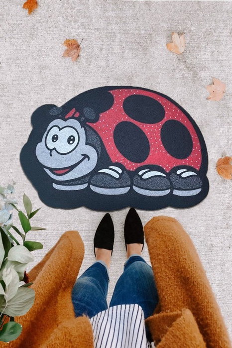 Conceptum Felpudo Pvc Ladybird Multicolor